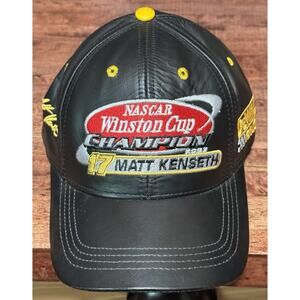 Matt Kenseth DeWalt Racing 2003 NASCAR Winston Cup Champion Leather Hat
